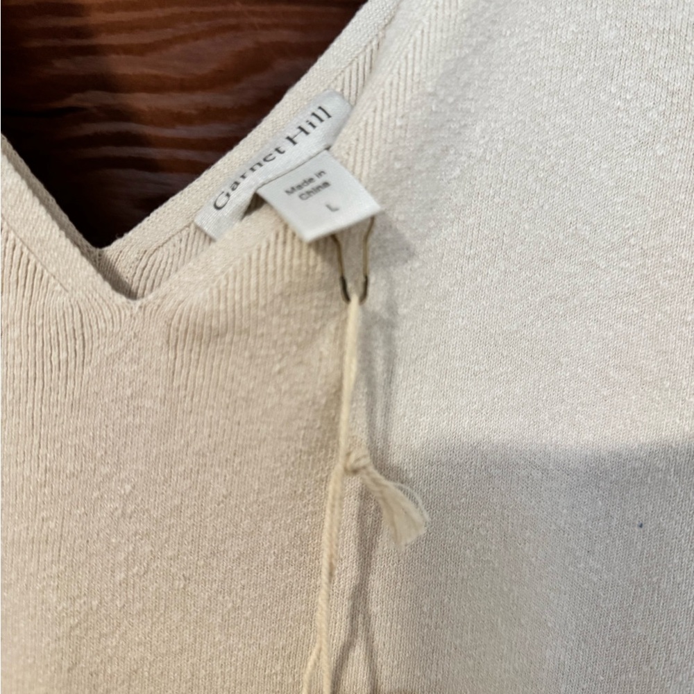 Garnet Hill Cream Maxi Dress - Picture 5 of 6